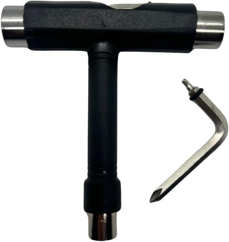 GHOST BOARDS Skate Tool All-In-One - Multi-Function Roller Skate Tool With T-Handle, Allen Key & Screwdriver for Easy Adjustments - Skate Key Fits Any Pocket- Skates Tools You’ll Always Carry - Black - Image 2